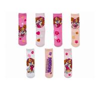 Girls Paw Patrol 7 Pack Multicoloured Socks Eu 23-26 Uk 6-8.5