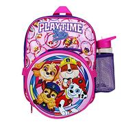Girls Paw Patrol Backpack Rucksack 3 Piece Lunch Bag and Water Bottle