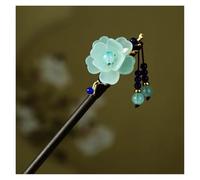 Girls' Peach Flower Hand-made Hairpin Chic Retro Chinese Dress Cheongsam Accessories Antique Wooden(Color10)