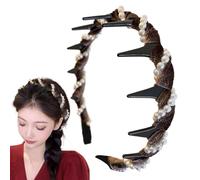 Girls Pearl Headband, Pearl Headband Tooth,Wave Hair Accessories - CHEUR ACCESSIONERS-SLOP CHEUR