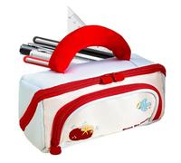 Girls Pencil Case Wide Opening 9-Compartment Aesthetic Storage Bag
