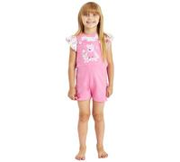Girls Peppa Pig Dungarees T Shirt Top Set (Peppa Pig, 4-5 Years)