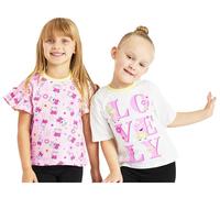 Girls Peppa Pig T Shirts Tops 2 Pack (Peppa Pig, 18-24 Months)