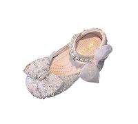 Girls Performance Dance Shoes with Crystal Embellishments Beads for Festive Occasions as well as Ballet Lessons Stage Performances, pink, 3 UK