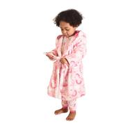 Girls Pink Peppa Pig Fluffy Hooded Dressing Gown | Peppa Pig Kids Cozy Fleece Robe