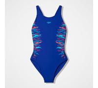 Speedo Girls Placement Muscleback Swimsuit Swimming Costume Blue Size 15-16 Years
