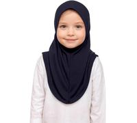 Girls Plain Islamic Hijab, Kids Instant Headscarf Readymade Pull On Scarf, No Pins Needed, Lightweight Soft & Durable, Ideal For Any Occassion School, Nursery, Sports, Prayer Hijab