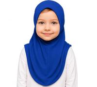 Girls Plain Islamic Hijab, Kids Instant Headscarf Readymade Pull On Scarf, No Pins Needed, Lightweight Soft & Durable, Ideal For Any Occassion School, Nursery, Sports, Prayer Hijab