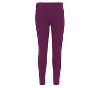 Girls Plain Leggings Kids Children Teen Basic Stretchy Full Length Purple 3-4 Years