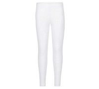 Girls Plain Leggings Kids Children Teen Basic Stretchy Full Length White 7-8 Years