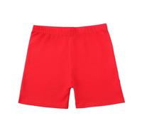 Girls Plain Shorts Biker Cartwheel Short Pants Teens Elastic High Waist Athletic Bottoms Sports Jogging Straight Leg Tracksuit School Under Dress Dance Short