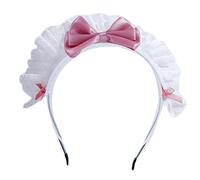 Girls Pleated Laces With Elegant Bowknot Shaped Headband Multi Color Makeup Wash Face Hairhoop Christmas Party Headpiece