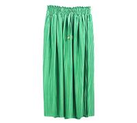 Girls Pleated Midi Skirts Elastic High Waist A-Line Kids Child Swing Midaxi Skirt Summer Fancy Dress Green 13-14 Years