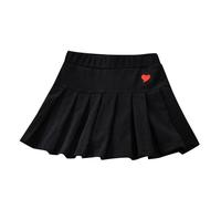 Girls Pleated Skirt School Skirt Mini Skirt Pleated Cheer Skirt Casual Skater Skirt Tartan Skirt Girls, black, 1-2 Years