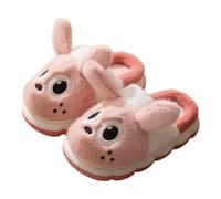 Girls Plush Bunny Slippers Cozy Fuzzy Soft Shoes Funny Cute Animal Slides | Slip On Non Slip Rabbit Indoor Slipper for Spring Winter Thick Sole Winter Fluffy Warm Light Shoes Slide with 3D Ears