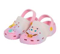 Girls Pokemon Clogs + Charms Kids Sandals Pikachu Eevee Ponyta Jigglepuff Sliders Holiday Beach Shoes