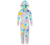 Girls Pokemon Pink Fleece Sleepsuit Pikachu Kids Childrens Onesie (8-9 Years)
