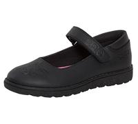 Girls Pokemon School Shoes for Kids Pikachu Eevee Black Easy Fasten Strong Sole Loafer Shoes