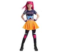 Girls Pop Singer Costume Cute Movie Outfit Set Children Halloween Cosplay Costume Group Idol Role Play Stage Outfit(Purple,140)