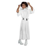 Girls Princess Leia Star Wars Cosplay Halloween Wig Fancy Dress Kids Costume