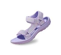 Girls Princess Shoes Adjustable Lightweight Walking Shoes Low Heel Ankle Strap Open Toe Sandals Slippers Sea Kids Size 3 Pink Silver Blue Purple White Summer Autumn (Purple,12)