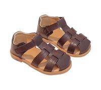 Girls Princess Shoes Queen Dress Up Shoes Low Heel Pump Ankle Strap Bow Flower Sandals Cow Slippers Black Jazz Kids Gold Summer Beach Holiday Lightweight Eva Buckle Slip Ons (Brown,12.5)
