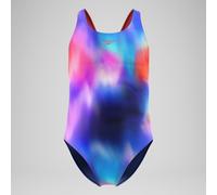 Girls Printed Leaderback Swimsuit Navy/Pink - 5-6 Navy/Pink 5-6