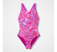 Speedo Girls Print Splashback Swimsuit Swimming Costume Pink Size 9-10 Years