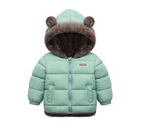 Girls Puffer Jacket Age 14-15, Waterproof Jacket, Wind Resistant Lightweight Breathable Rain Coat Outerwear Adjustable Cuffs Autumn Winter Hooded Softshell Jacket for Hiking Travel School