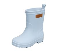 Girls Pull On Rain Navy Blue Boots Waterproof Mid-Calf Textured Lightweight Casual Boots Size UK Child 10