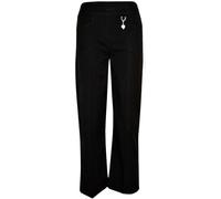 Girls Pull UP School Trousers School Uniform with Heart Pendant Half Elasticated Black 4-5 Years