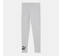 Girls Puma Junior Essential Number 1 Logo Leggings in Grey