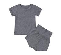 Girls Pyjamas Sets Sommer Button Down Satin Short Pjs Kawaii Cartoon Print Sleepwear for Pack of 2 Nightwear Sleeve Ages 3 to 15 Years Old Dark Gray