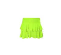 Girls Ra Ra Skirt Tutu Style Layered Ruffle Party Dance Fancy Dress - Neon Yellow 13 Years