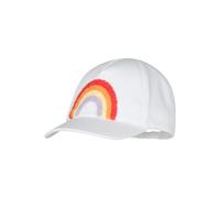 Girls' rainbow patterned canvas baseball cap Sterntaler Blanc 51/53 cm