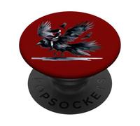 Girls Ravens Crows Children Fairy Tale Birds Bird Child Ravens PopSockets Adhesive PopGrip