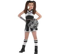 Girls Rebel Cheerleader Halloween Costume Set, Small - 4-6 Years