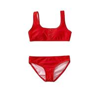 Girls Red Bikini Set 2 Piece Swimwear Print Swimsuits Kids Toddler Summer Holiday Beach Bathing Suits