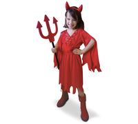 Girls' red devil costume
