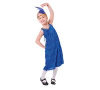 Girls Red Flapper Dress Costume (Small Size) Pack of 1 - Stunning Design, Perfect for Gatsby-Themed Parties, Events, Halloween, World Book Day, & More