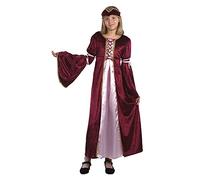 Girls Renaissance Princess Maiden World Book Day Week Historical Shakespeare Fancy Dress Costume Outfit 7-14yrs (10-12 years)