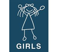 Girls Restrooms Warning Sign Metal Poster Wall Metal Tin Signs Plaque Tin For Garage House Shed Bathroom S