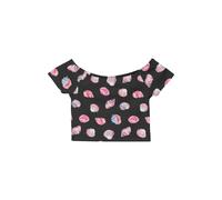 Girls' Ribbed Knit Off-Shoulder T-Shirt s.Oliver Bleu 10 years
