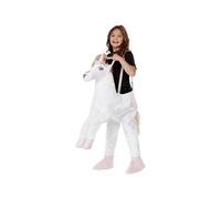 Girls Ride On Unicorn Fancy Dress Costume One Size