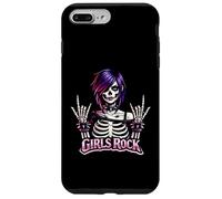 Girls Rock, Rock'n Roll Girl, Skeleton Rocker Gothic Goth Case for iPhone 7 Plus/8 Plus