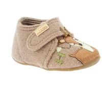 Girls' Rosi Rehkitz Slippers by Living Kitzbühel: Virgin Wool & Natural Rubber Sole
