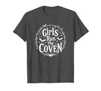 Girls Run The Coven: Witchy Empowerment for Night Owls T-Shirt, Men, Dark Heather Grey, 6XL