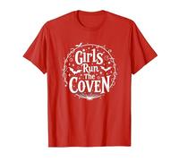 Girls Run The Coven: Witchy Empowerment for Night Owls T-Shirt, Men, Red, S