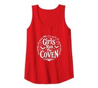 Girls Run The Coven: Witchy Empowerment for Night Owls Tank Top, Women, Red, L
