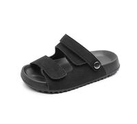 Girls' Sandal Style Slippers For Kids With Soft Toe Adjustable Hook And Loop Straps Cozy Open Toe Summer Slides For Girls#187